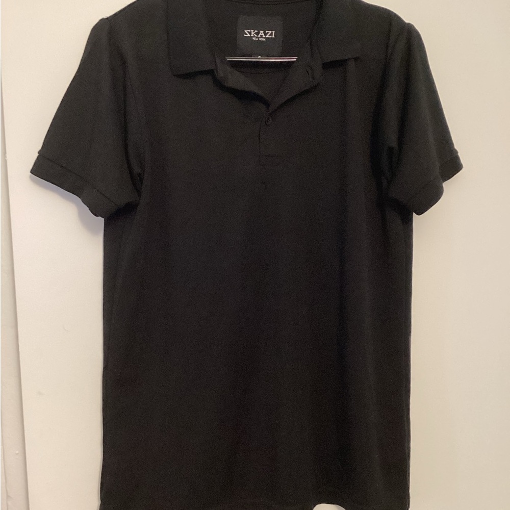 Classic Black Polo Shirt with Short Sleeves
